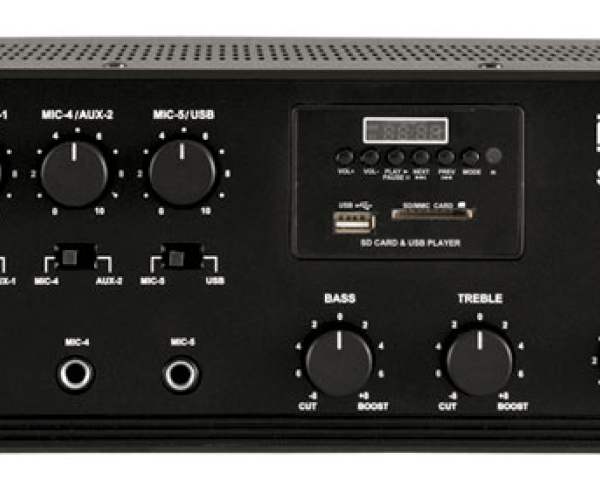 Bộ khuếch đại công suất kèm trộn 120W Ahuja SSB-120DP
